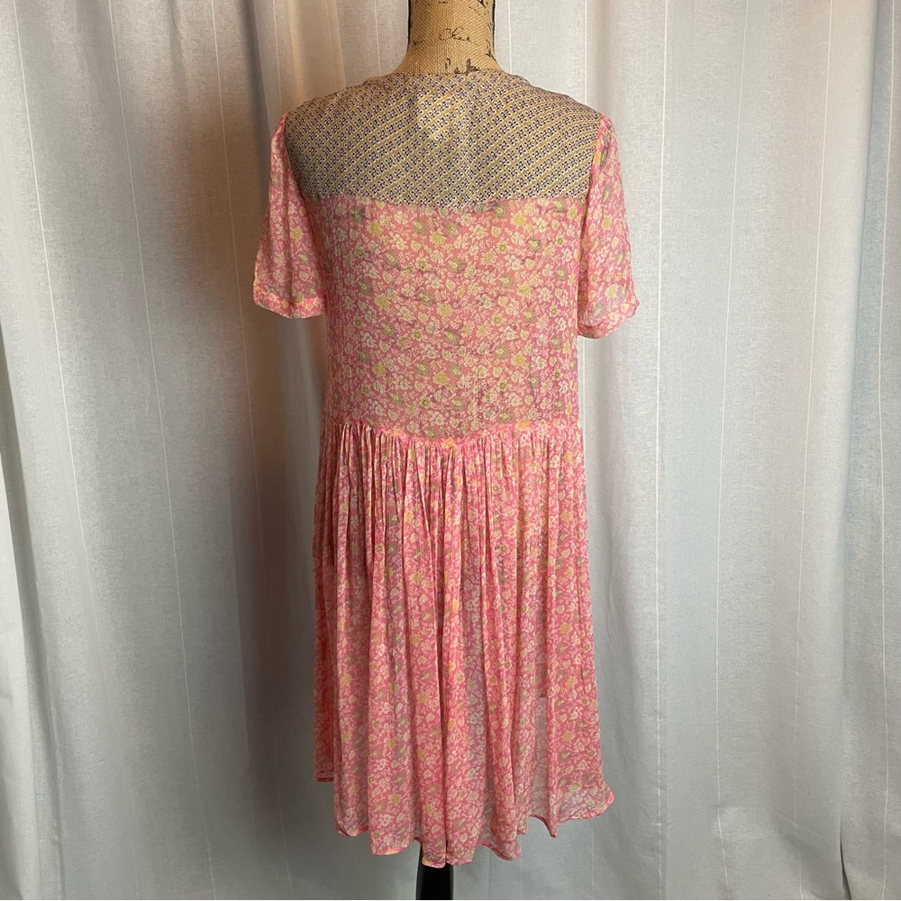 Anthropologie Maeve Sheer Babydoll Dress- Size 4 - Picture 3 of 11